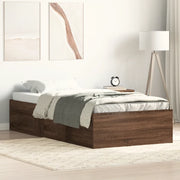 Giroletto-Struttura Letto Rovere Marrone 90x190 cm