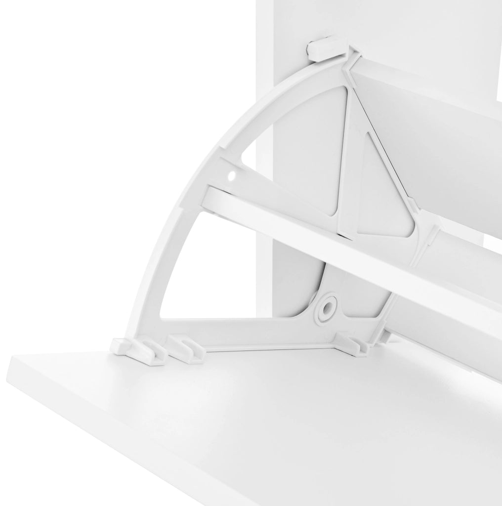 Scarpiera salvaspazio con 6 scomparti ribaltabili, mobile alto bianco 120x23x118 cm per ingresso e corridoio