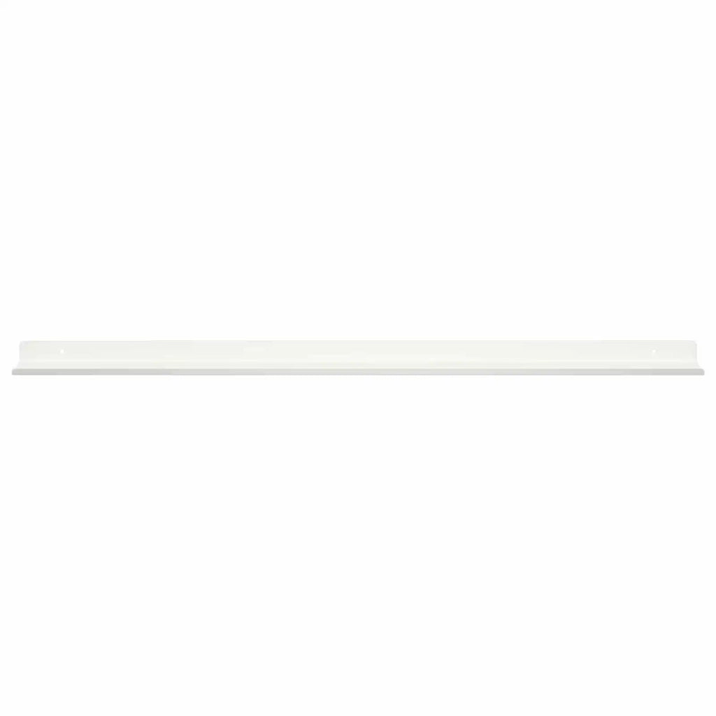 Mensola sospesa 2 pcs Bianco 80 x 9 x 2,5 cm Acciaio 8003982