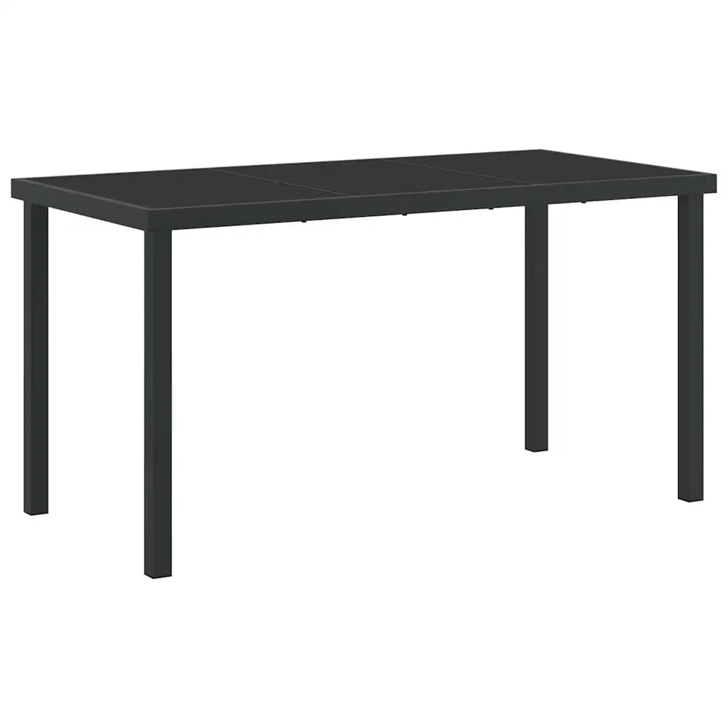 Set da Pranzo per Giardino con cuscino 5 pcs Nero polyrattan 3379753