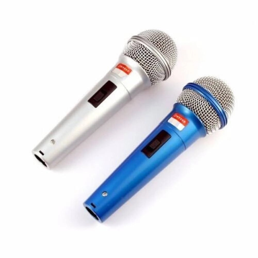 Trade Shop - Coppia Di Microfoni Microfono Professionale Unidirezionale Con Cavo 2,5 Mt -
