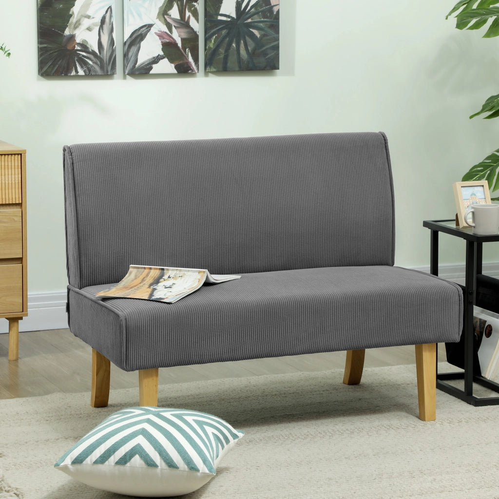Divano 2 posti ¨C Minimal ¨C Tessuto, Grigio, Poltrona, Imbottito