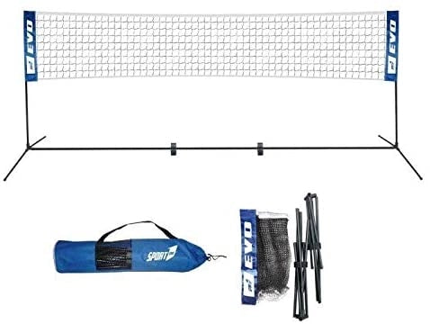 EIC Rete da pallavolo per Giardino Professionale con Pali Alta 228 cm Portatile per Bambini e Adulti