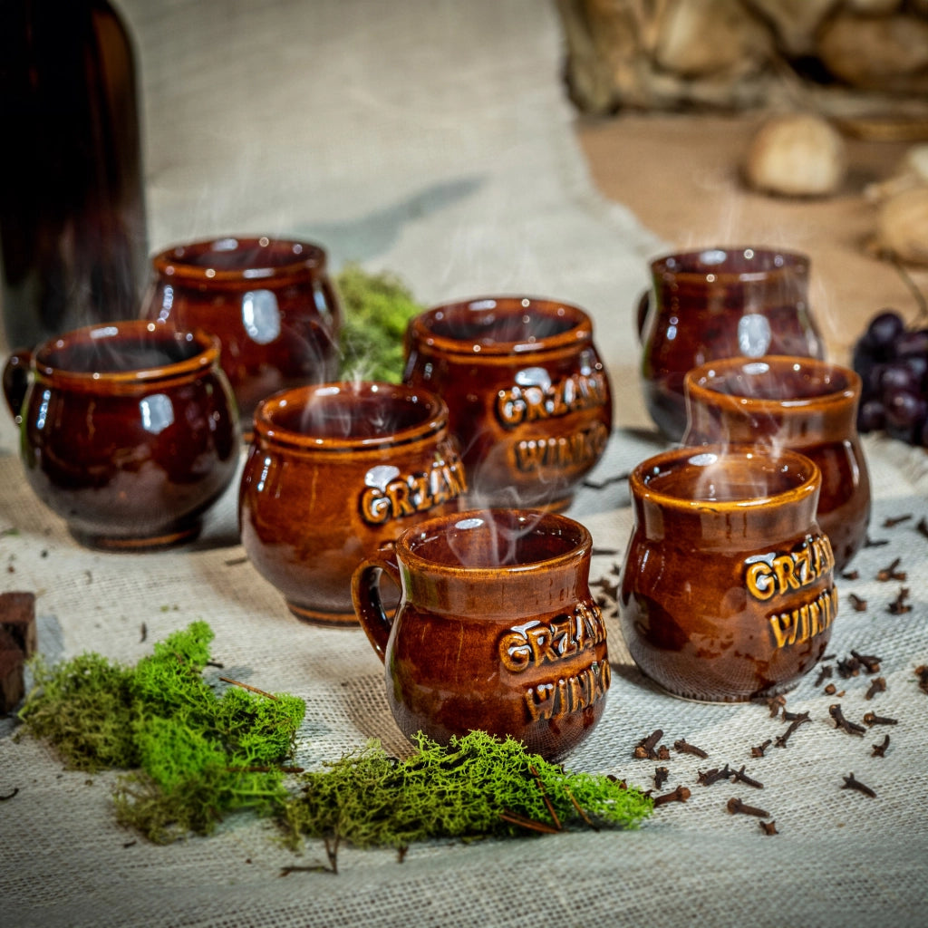 Set di 4 tazze da vin brulé KADAX da 250 ml in gres.