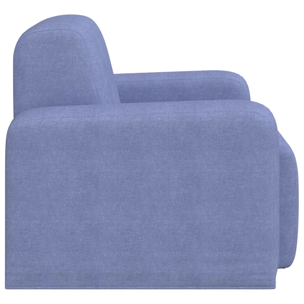 Poltrona-Divano Sedia Blu jeans Tessuto 398817