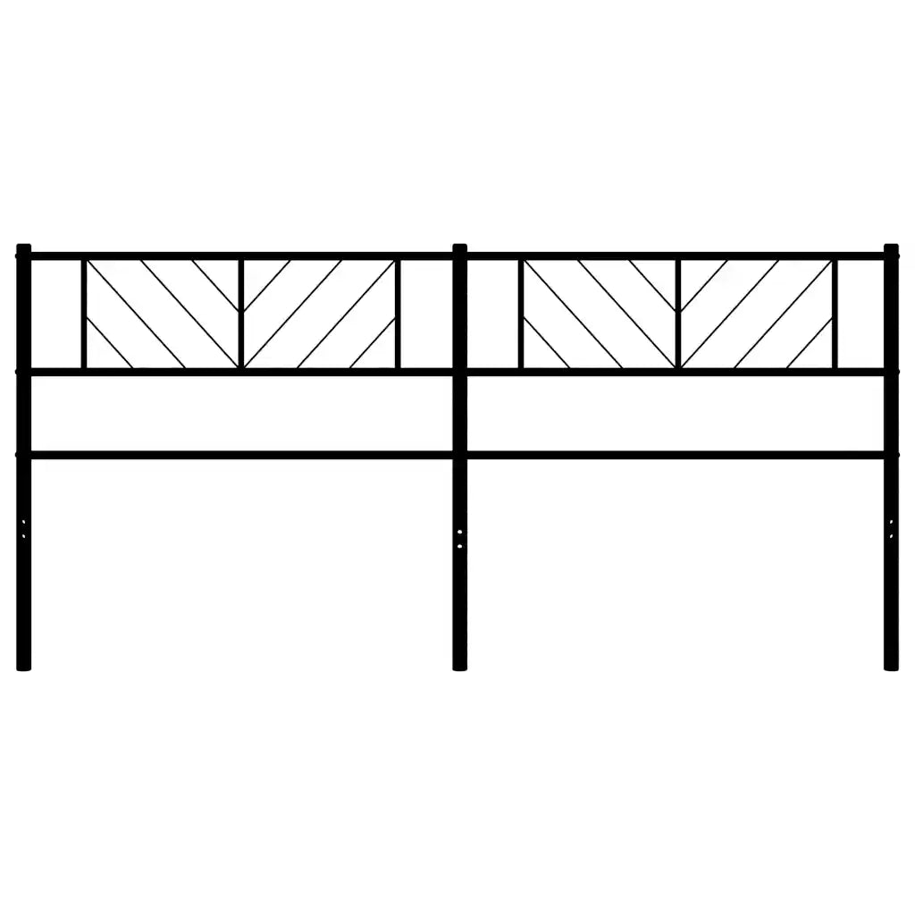Testiera di Ricambio in Metallo Nero 193 cm 372216