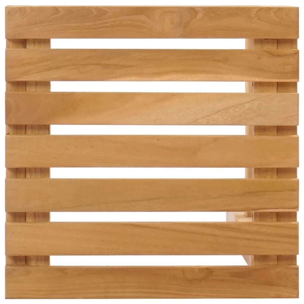 Sgabello da bar 4 pz Naturale Legno di teak solido 42030010
