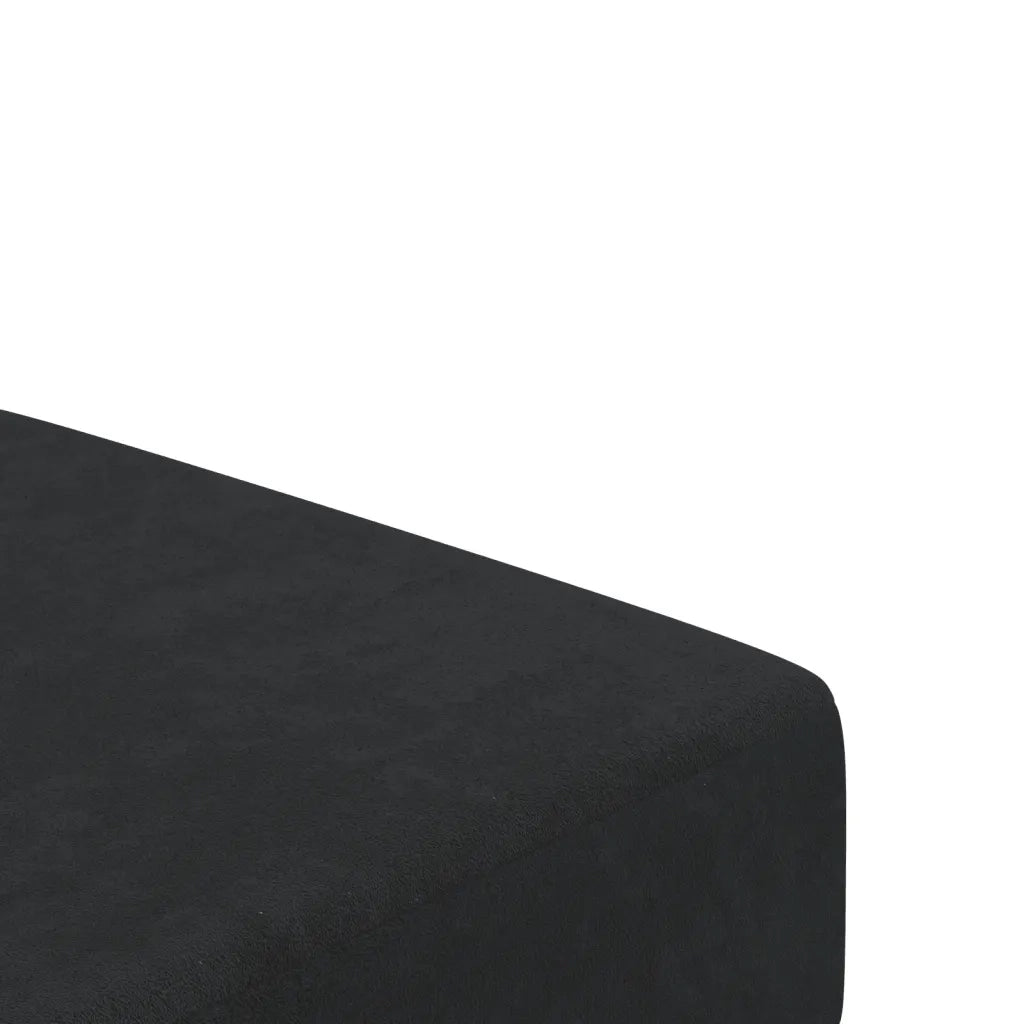Divano Letto a 2 Posti Nero in Velluto 375735