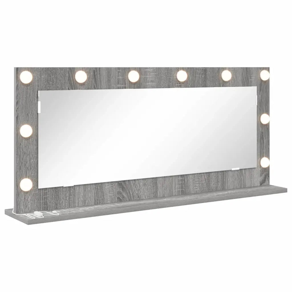Specchio da Vanit¨¤ Rettangolare Grigio Sonoma 100 x 45 x 18 cm