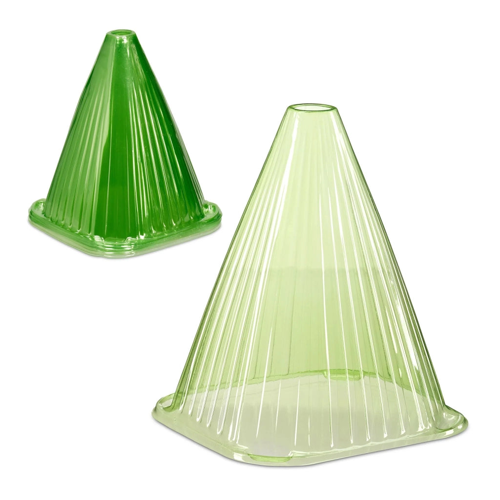 Set di 10 campane per insalata orto protezione giovani piante primavera 22 x 19 x 19 cm in PVC verde 13_0012773