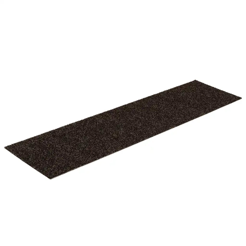 Tappetini per scale autoadesivi 15 pz | Gradini per Scale 76x20 cm marrone scuro rettangolari