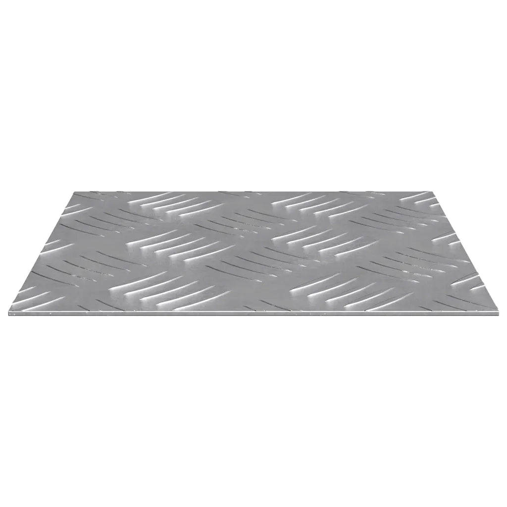 Gradini per Scale Quadrato 2 pz | Tappetini per scale autoadesivi Argento 20 x 20 cm Alluminio