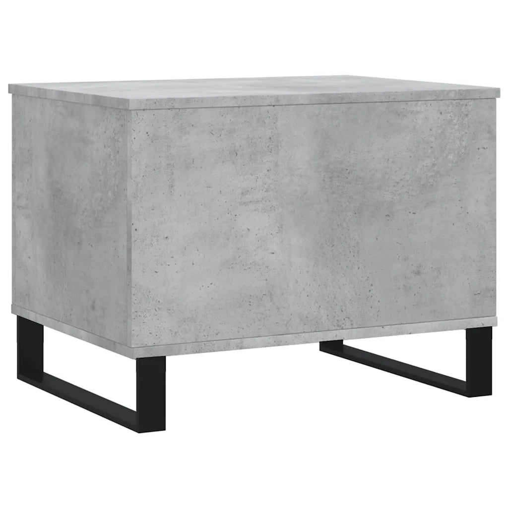 Tavolino Salotto-Tavolino da soggiorno-Tavolo Grigio Cemento 60x44,5x45 cm Legno Multistrato 993403