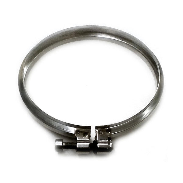 Fascetta di bloccaggio canna fumaria DN 200 tubo acciaio inox 316