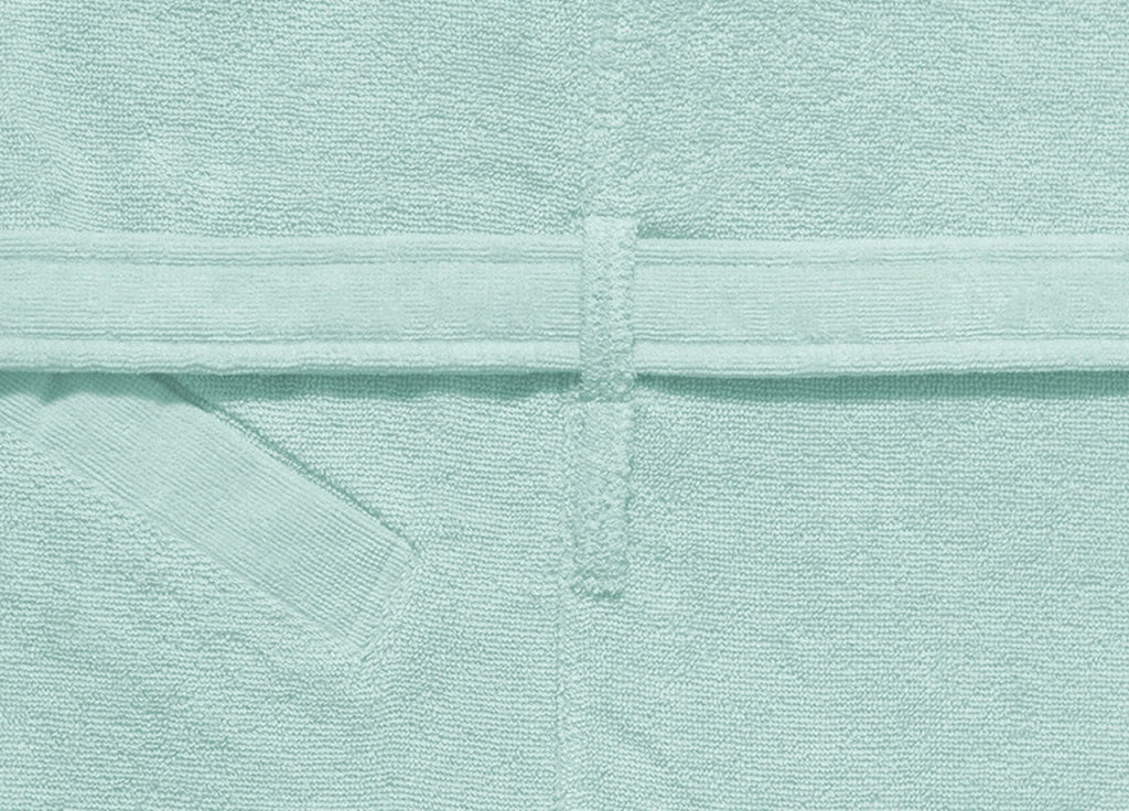Accappatoio Con Cappuccio E Tasche In Spugna Mod. Joy Tinta Unita Menta - L-XL - Menta