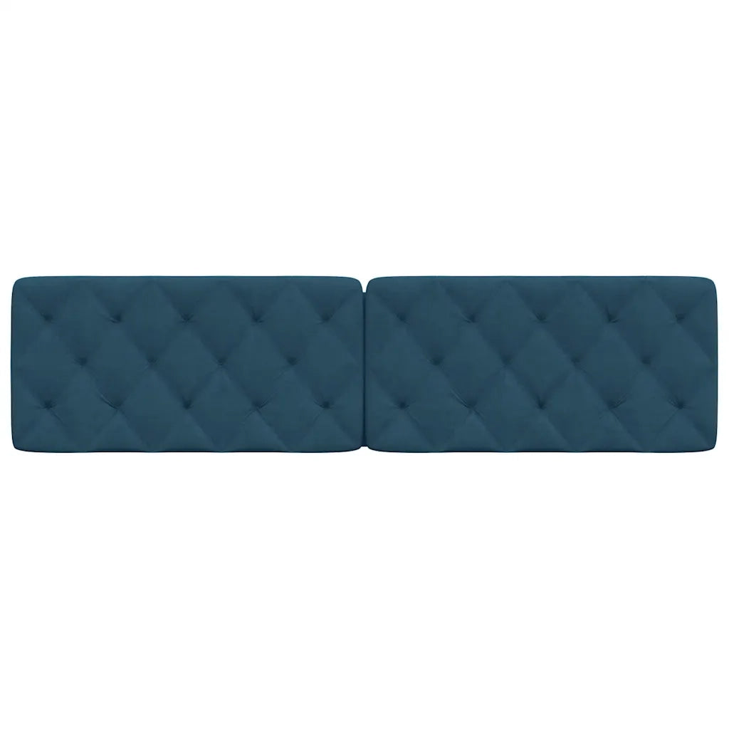 Cuscino Testiera Blu 200 cm in Velluto 374751