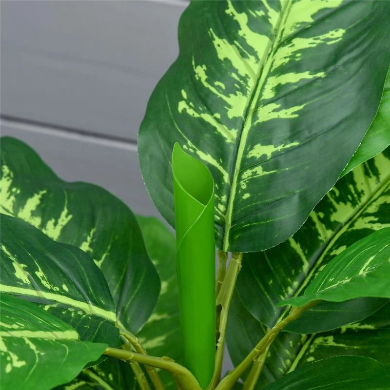 PIANTA ARTIFICIALE SEMPREVERDE CON VASO NERO ALTEZZA 95 CM