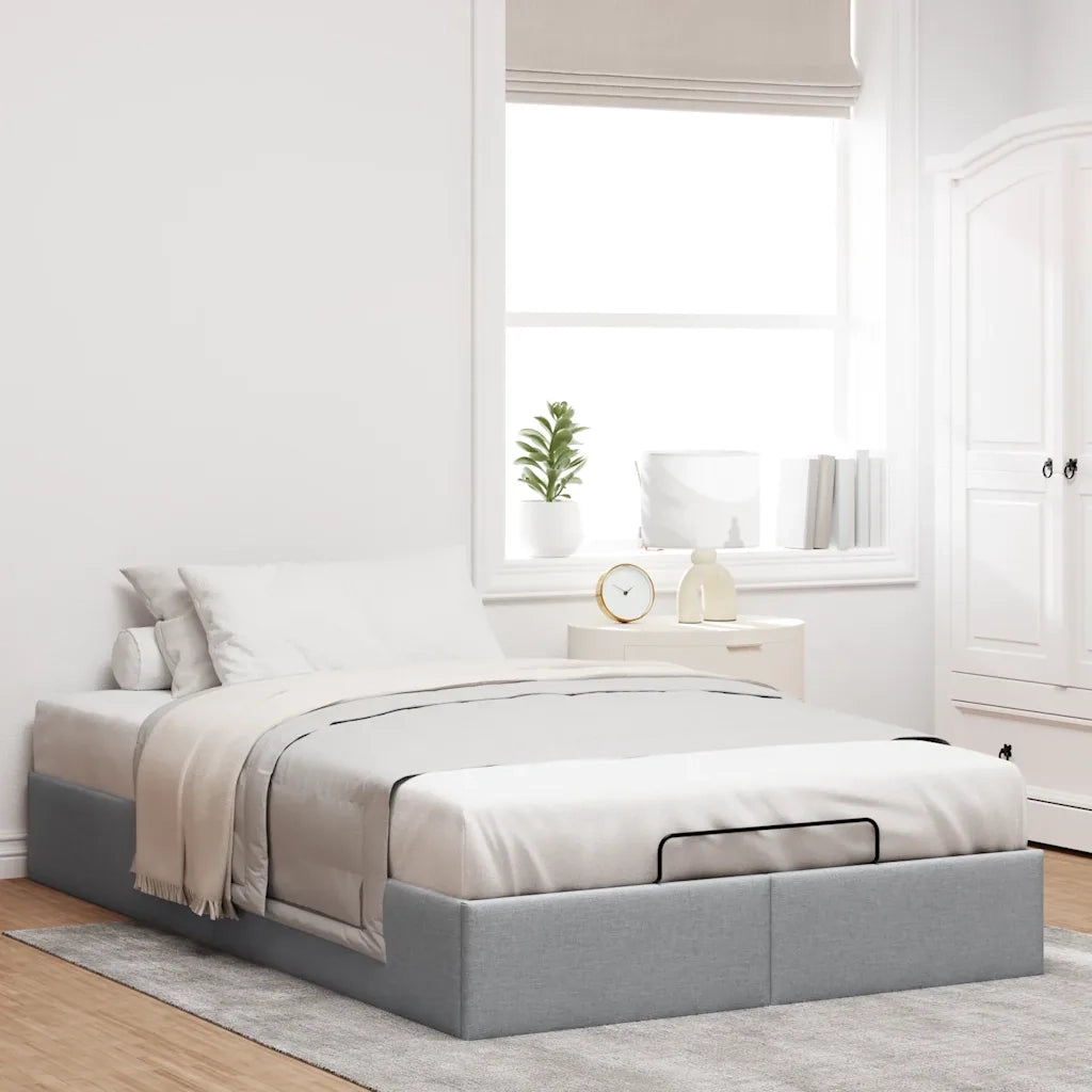 Letto matrimoniale | Letto per adulti | Struttura Letto Pouf senza Materasso 120x200 cm in Tessuto