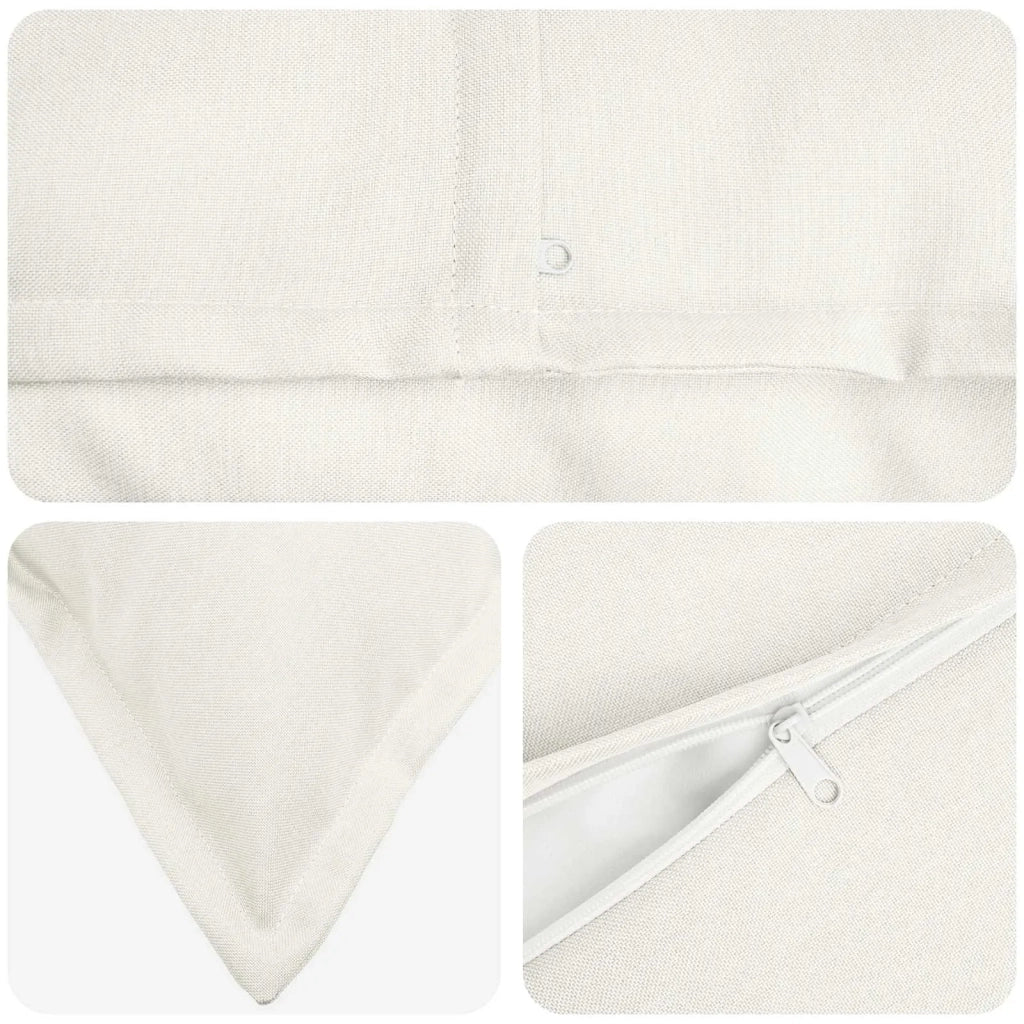 Federa 6 pcs HOUTEN Bianco 35 x 35 cm Lino 916370