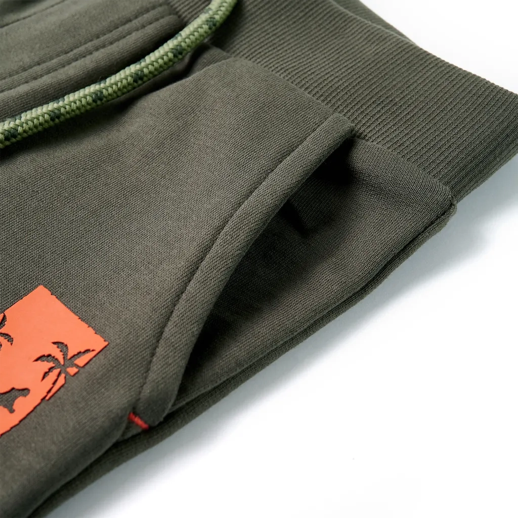 Pantaloncini per Bambini con Coulisse Cachi Scuro 128 12202
