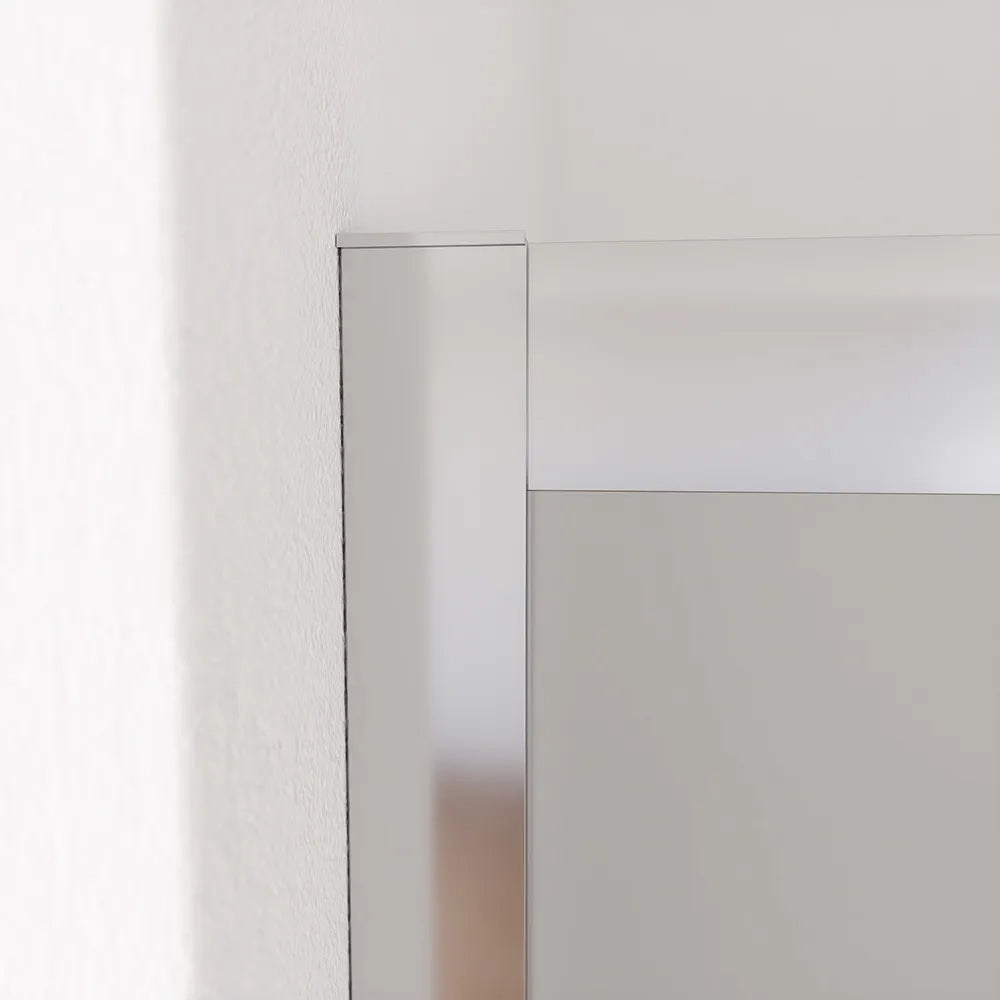 Box doccia angolare 80x140 cm profili cromati vetro 6mm opaco  apertura 2 ante scorrevoli | Favignana