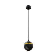 Lampada a sospensione sfera nera LED 8W Maxlight P0472