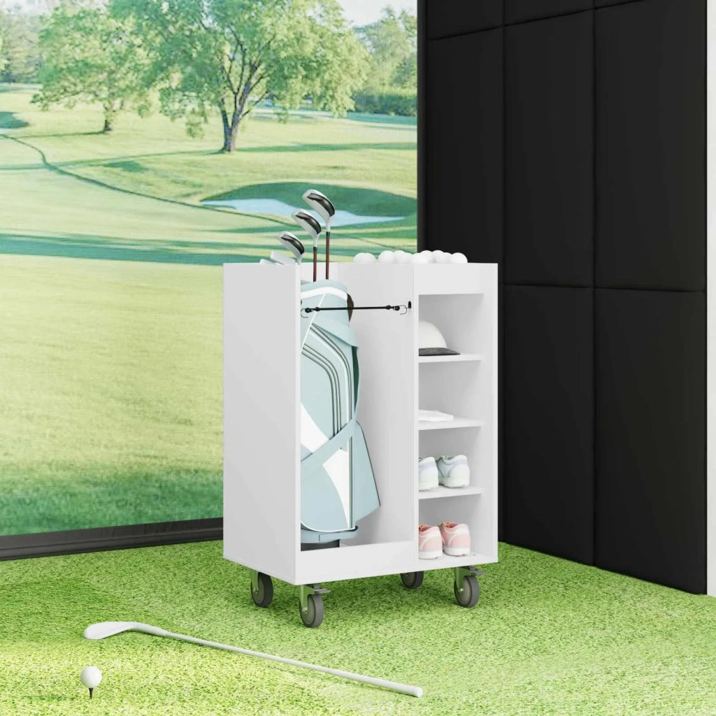 Armadio per Golf con ruota Tinta unita Bianco 65 x 45 x 98 cm CFW2531407
