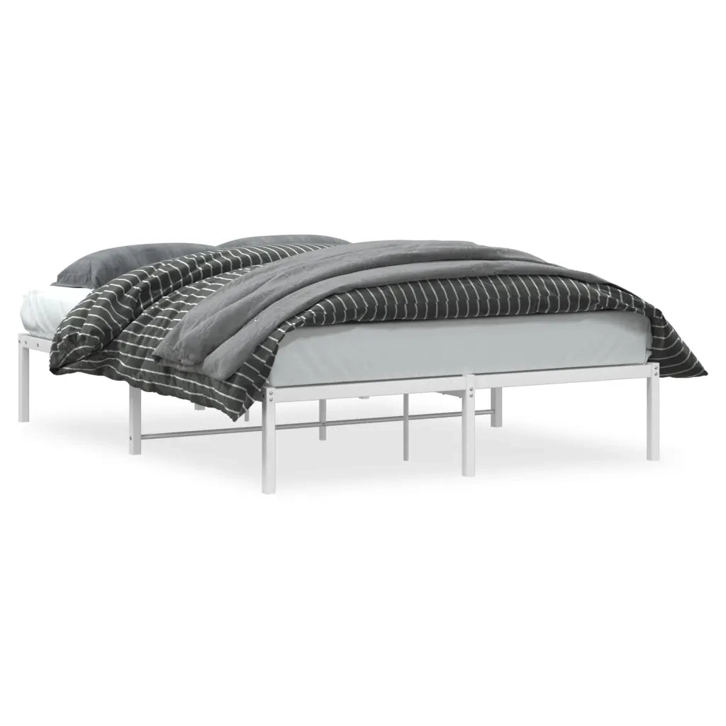 Giroletto-Struttura Letto in Metallo Bianco 140x200 cm 730030