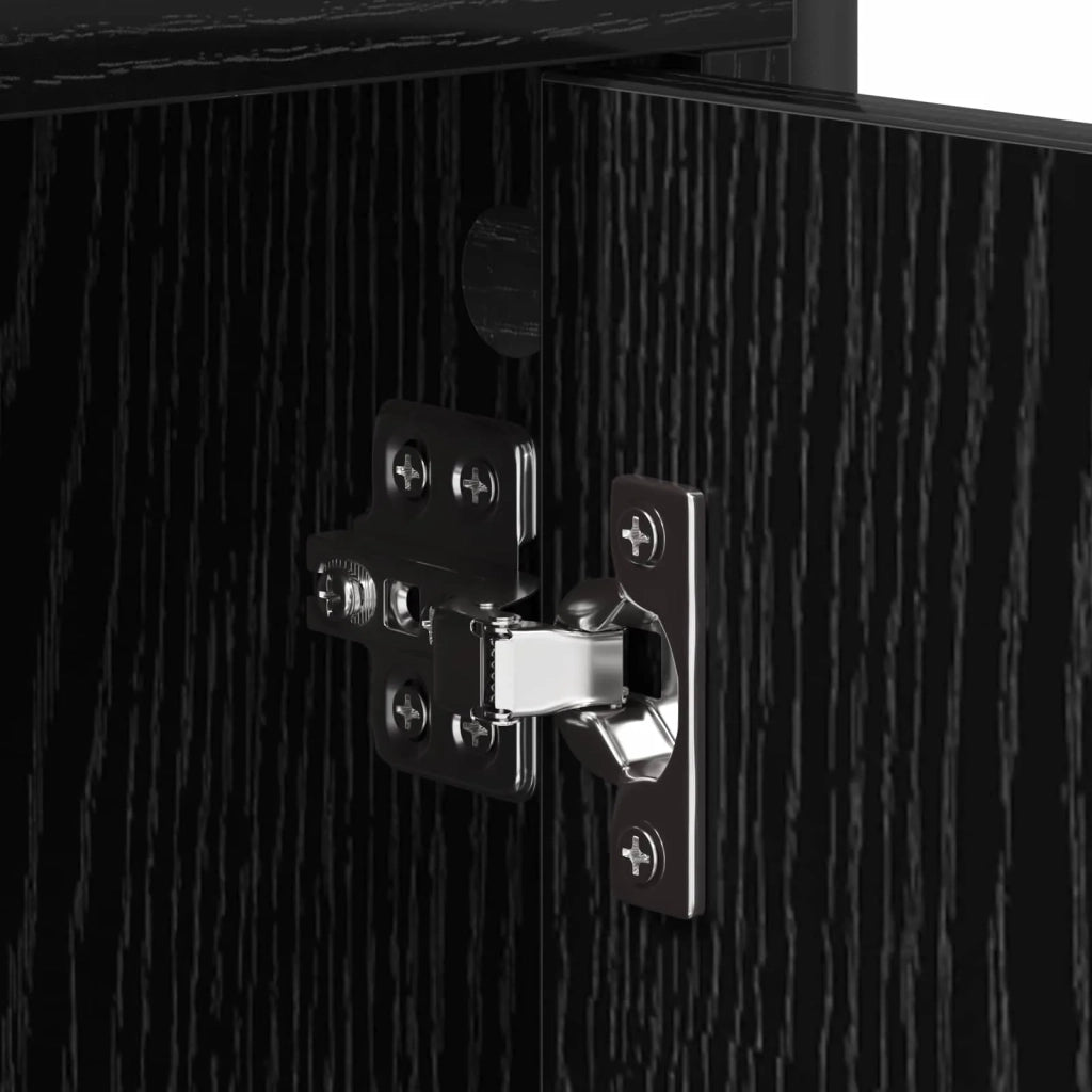 Armadio da Notte 2 pz Rovere Nero 40 x 30 x 50 cm 8013519