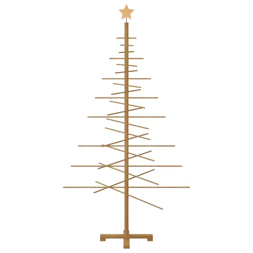 Albero di Natale in legno con supporto Marrone 180 cm Bambù 42018052