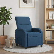 Poltrona Massaggiante Blu Tessuto 42035017
