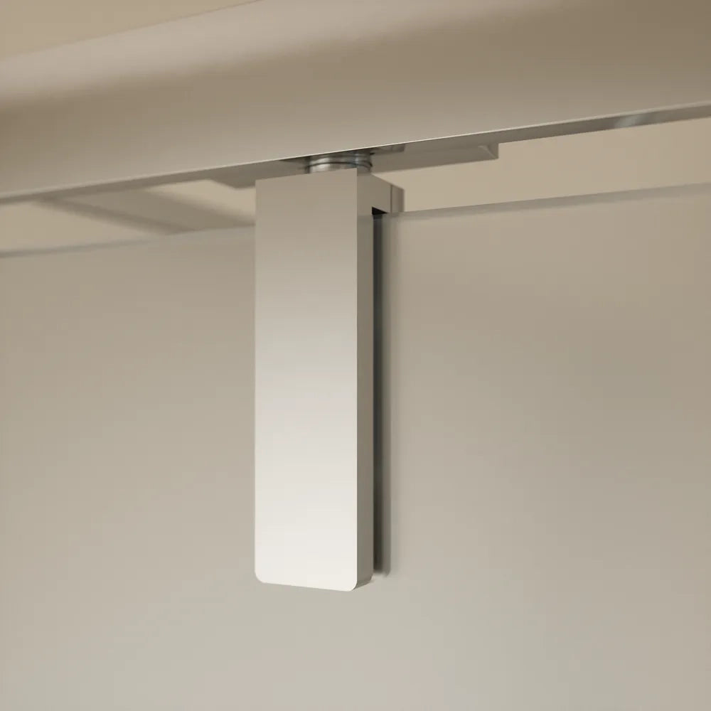 Box doccia cromato 3 lati 70x90x70cm porta battente e due pareti fisse vetro 6mm anticalcare opaco h190 | Lerici