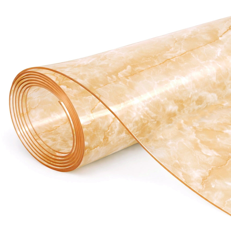 TOVAGLIATO PVC EFFETTO MARMO cm. 100 h, spessore mm. 1,2 Col. Bianco/Giallo 15.00 metri