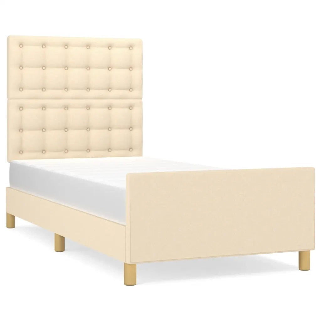 Giroletto senza Materasso Crema 100x200 cm in Tessuto 3125362
