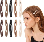 Set di 20 clip capelli in metallo con diverse forme per bambini e donne