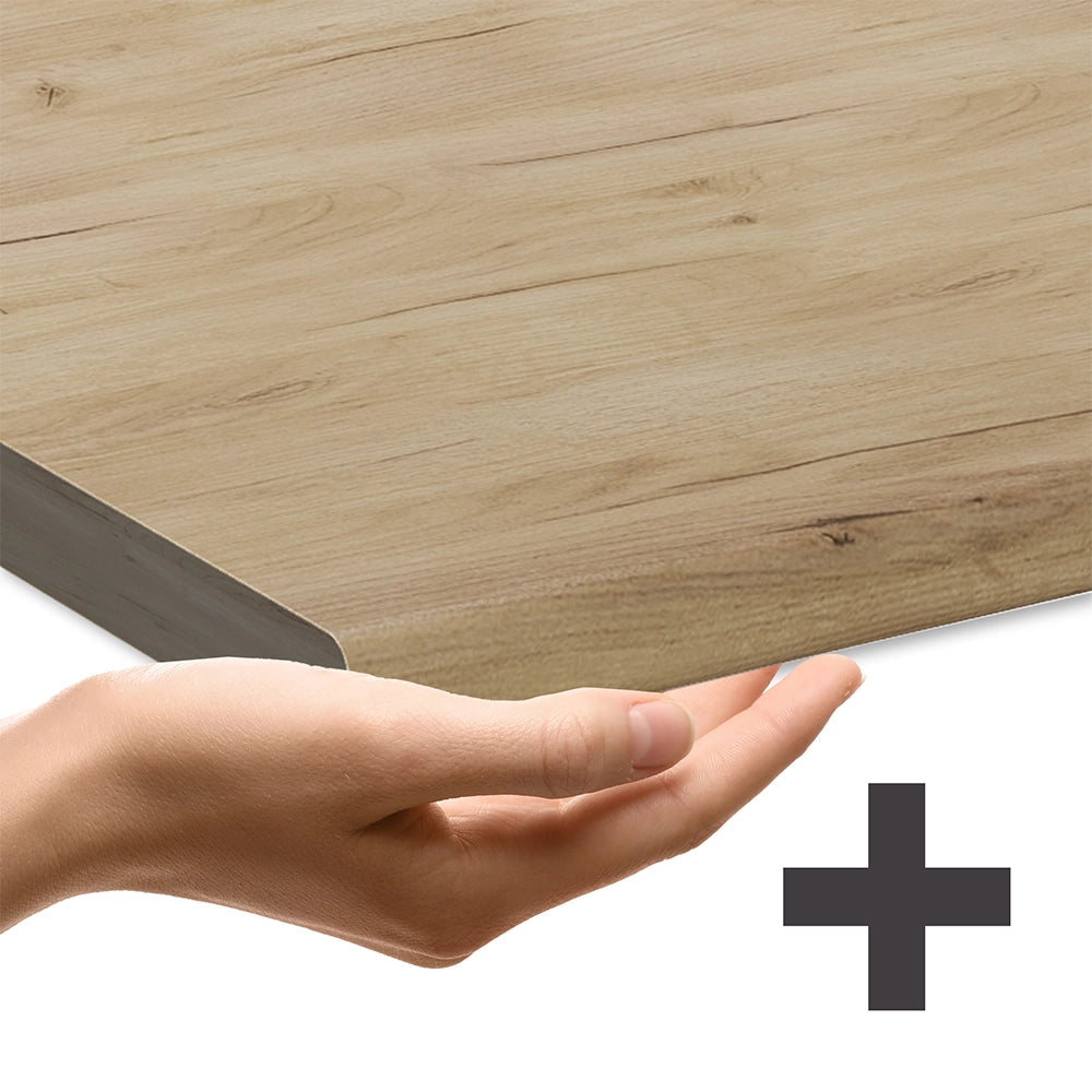 Pannello frontale della lavastoviglie Fame-Line Bianco rustico/Bianco 60 cm, PL Rovere Vicco