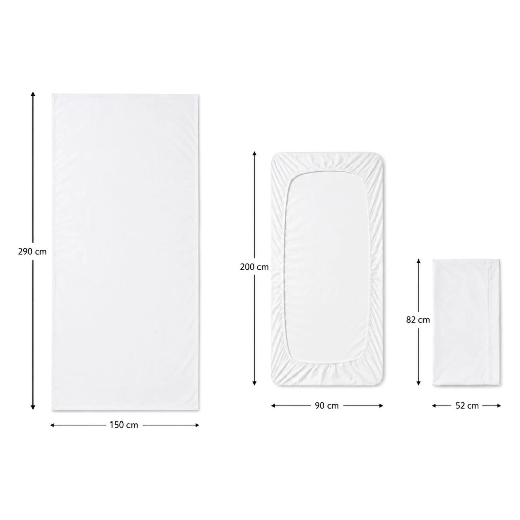 Rotihamo, set Completo Letto Singolo in Cotone, Rosa