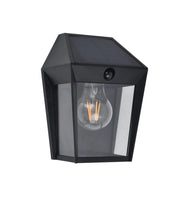 Applique da esterno solare lanterna nera E27 IP44 AVONY Lutec
