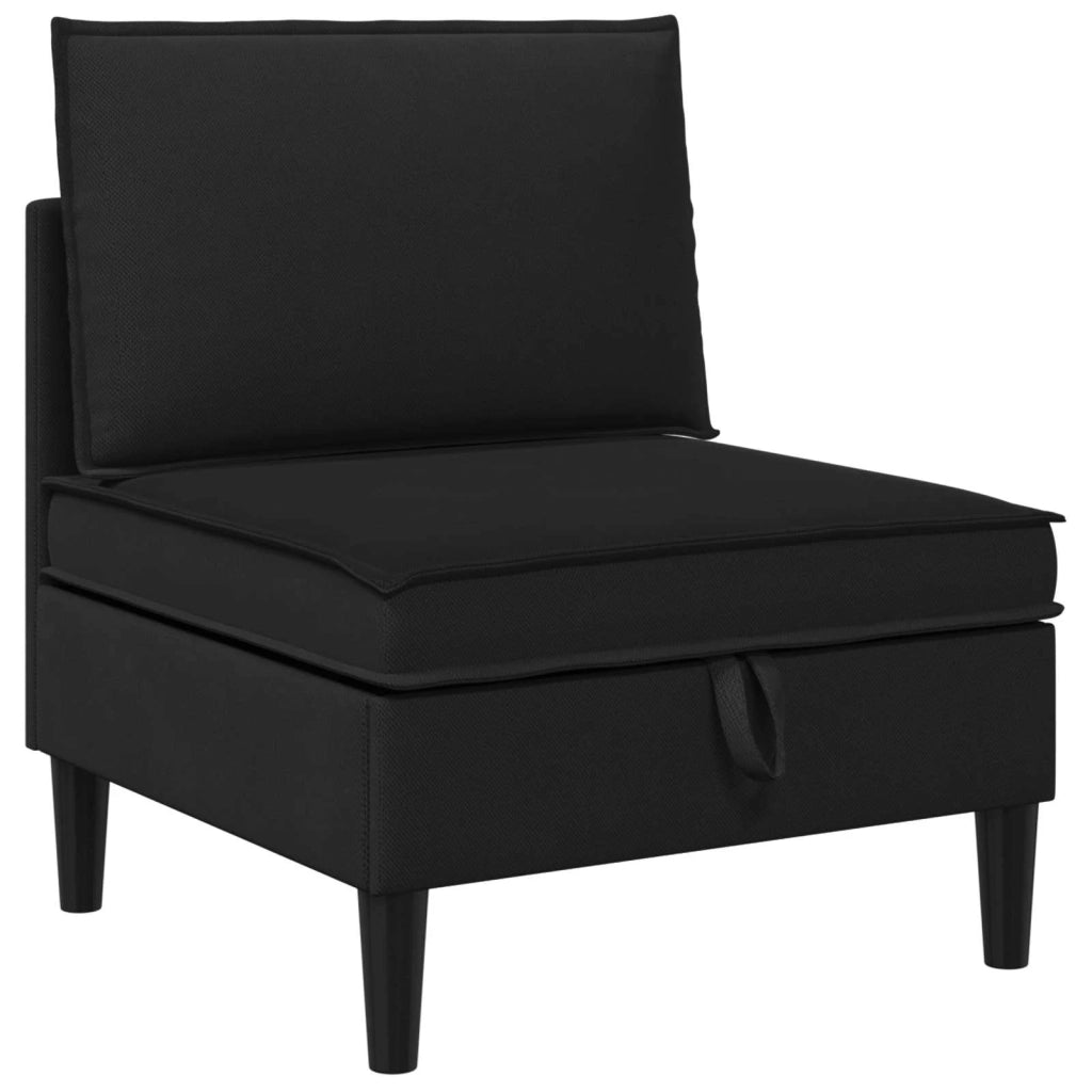 Set di mobili per il soggiorno 4 pcs Nero Tessuto 3413809