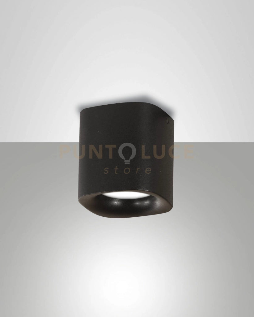 SMOOTH SPOT NERO 1 LUCE ATTACCO GU10 IP44 IN ALLUMINIO