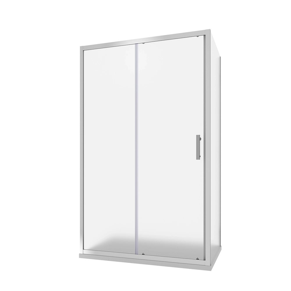 Box doccia angolare 130x85cm vetro stampato, con apertura scorrevole e parete fissa h190cm | Tenerife