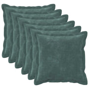 Cuscino 6 pz HOUTEN Blu mare 50 x 50 cm Fleece in microfibra 935261