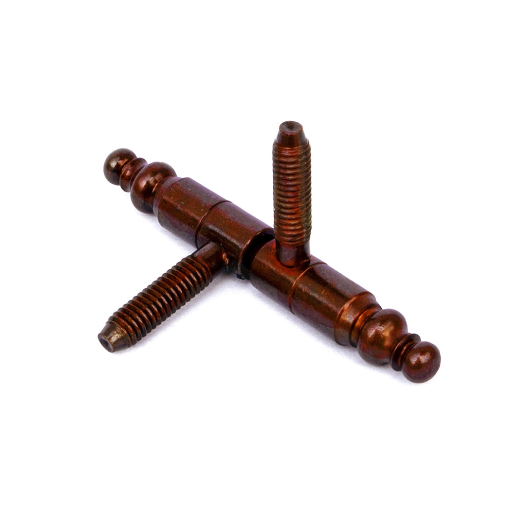 Cerniere tornite "Anuba" con testina - Ã˜ 13 mm. - bronzato - 2 pz.