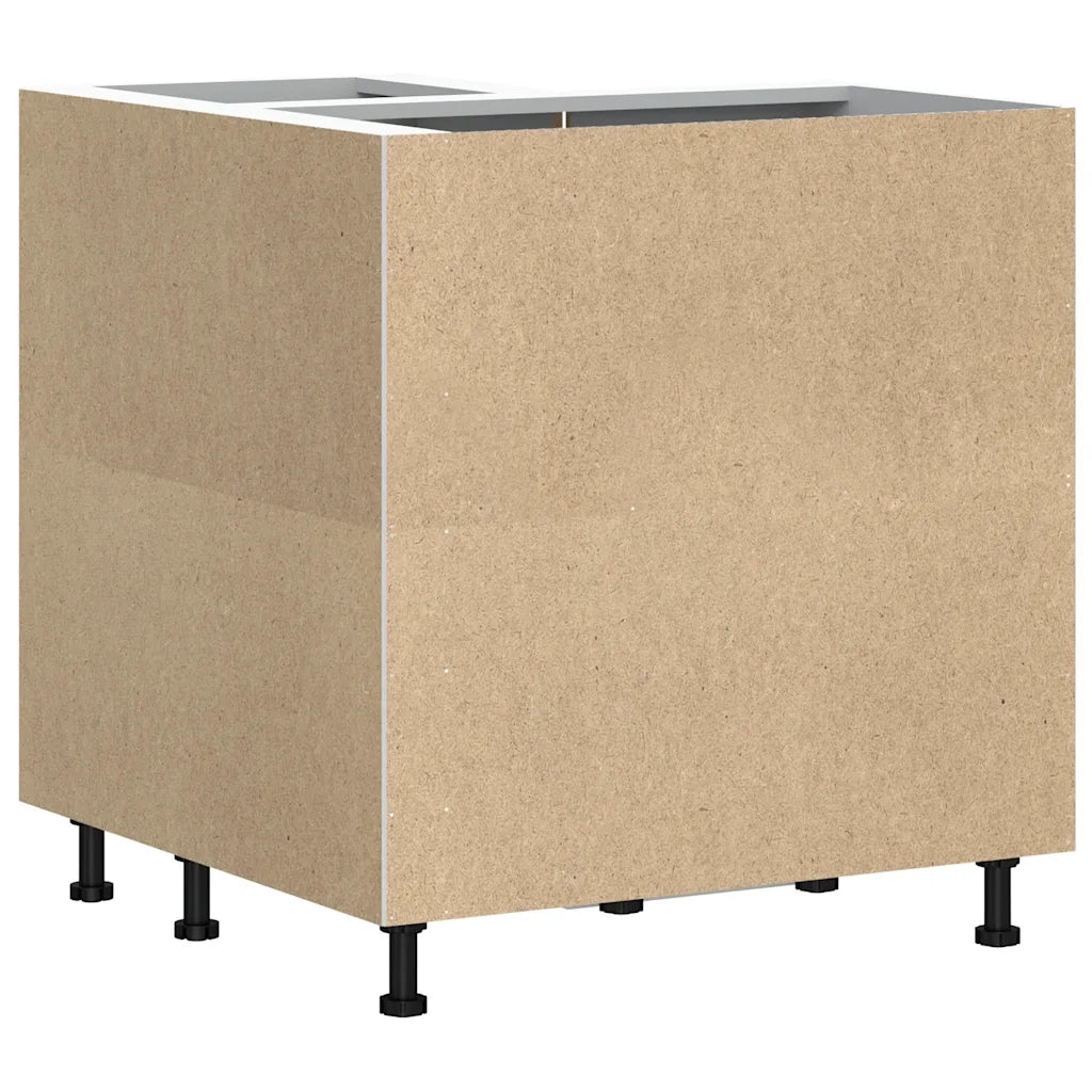 Pensile da cucina | Mobile Base ad Angolo Cucina Lucca Grigio Cemento in Truciolato