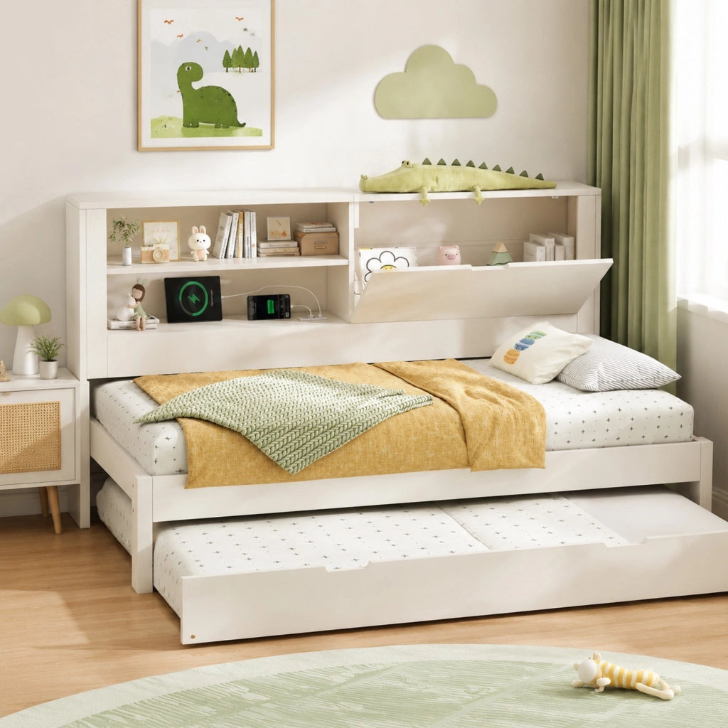 Sofabett con letto estraibile e vano contenitore