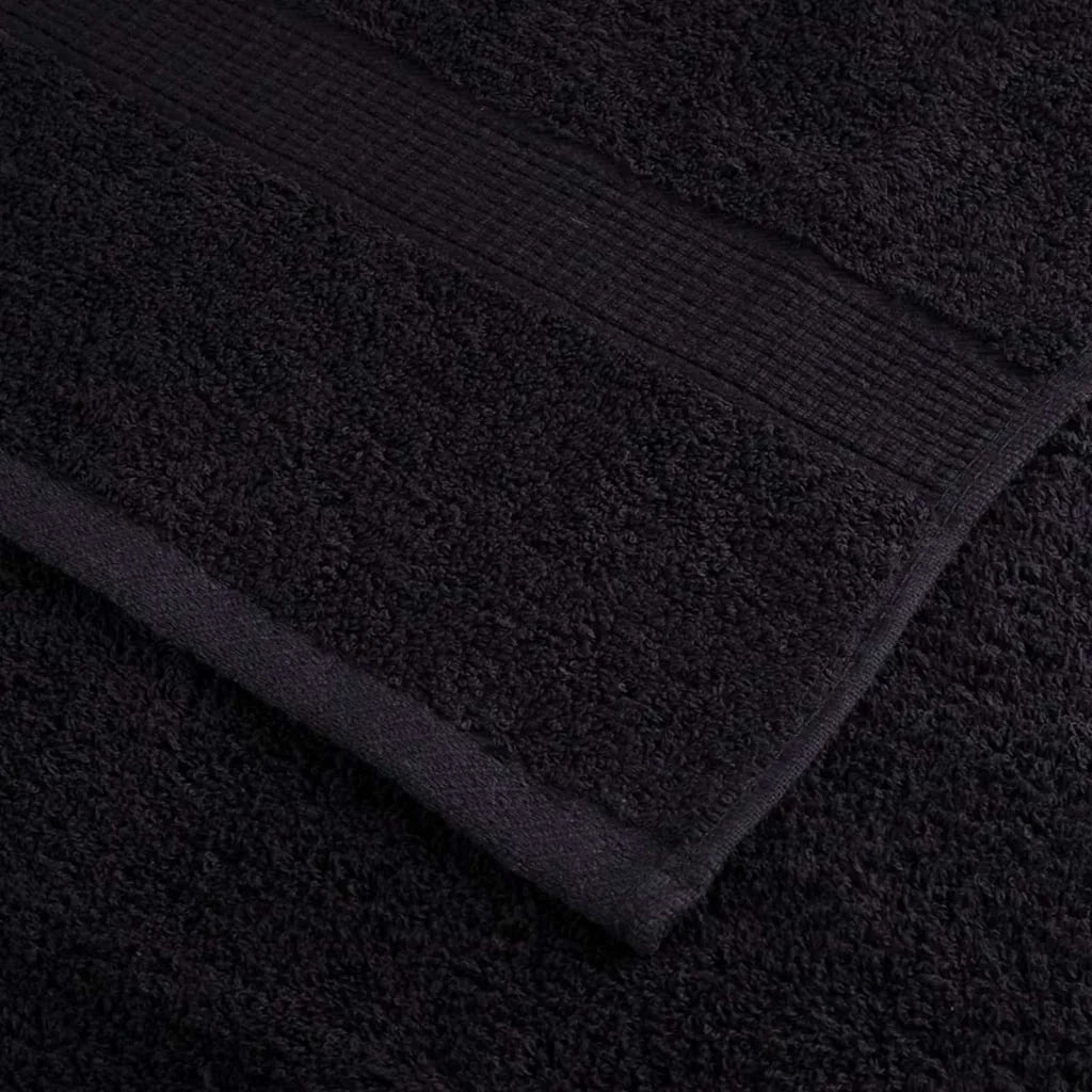 Asciugamano per Ospiti SOLUND 2 pcs Nero 15 x 21 cm 550 gsm 137416