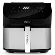 Friggitrice ad aria 8L 1600W con 10 programmi e display touch, temperatura 50-200°C e funzione essiccatore - Sogo