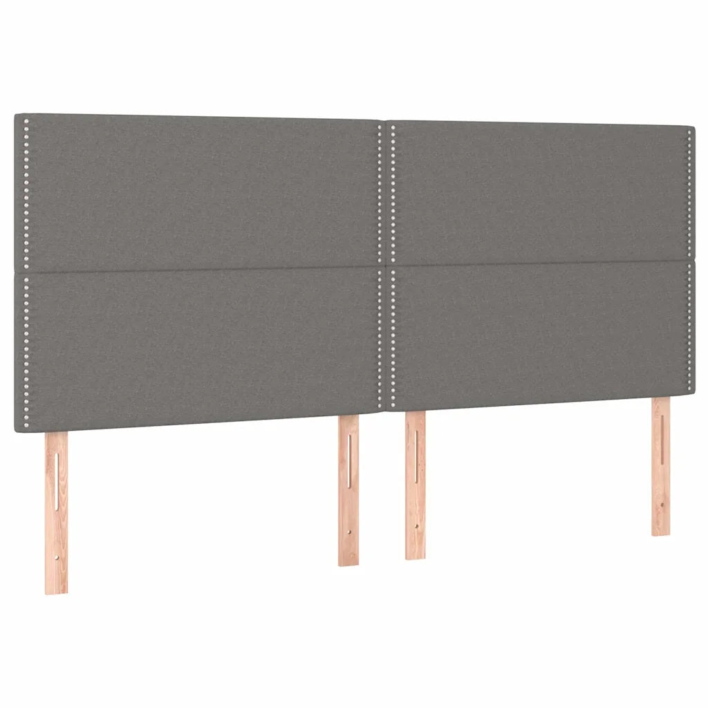Giroletto a Molle con Materasso Grigio Scuro 180x200 cm Tessuto 3131930