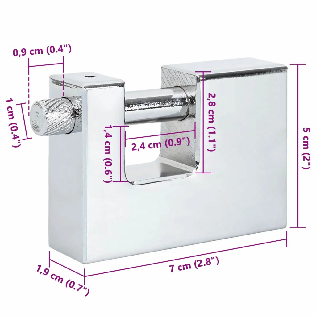 Lucchetto 6 pz Argento Acciaio CFW4470428