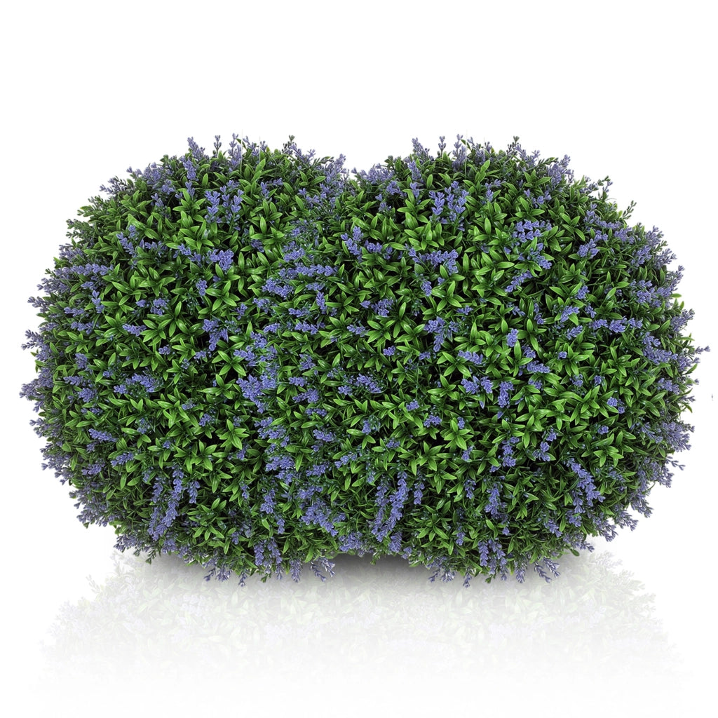 Palle topiaria artificiale 2 pezzi ¨C Minimal ¨C viola e verde ?42 cm